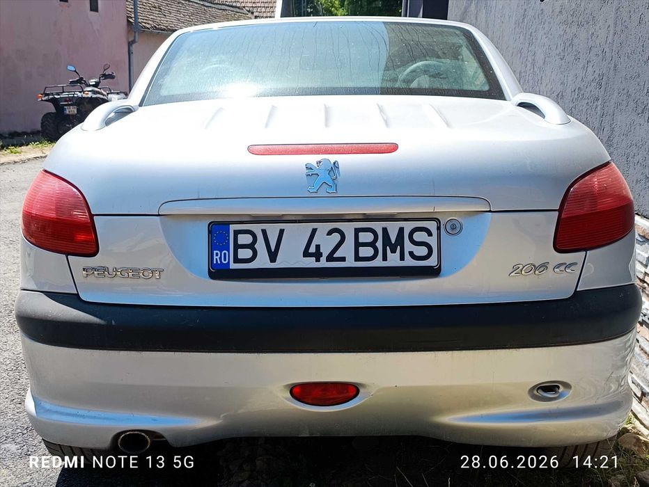 Peugeot 206 cc.