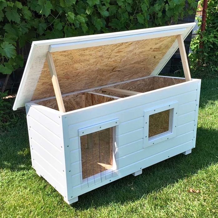 Cusca Caine Izolata Cu Fereastra Si Folie PVC Finisaj Alb Garantie