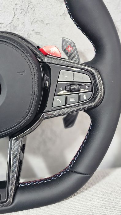 Volan Sport Tesit  M Bmw G30 G31 Carbon, Padele Piele Nappa Premium