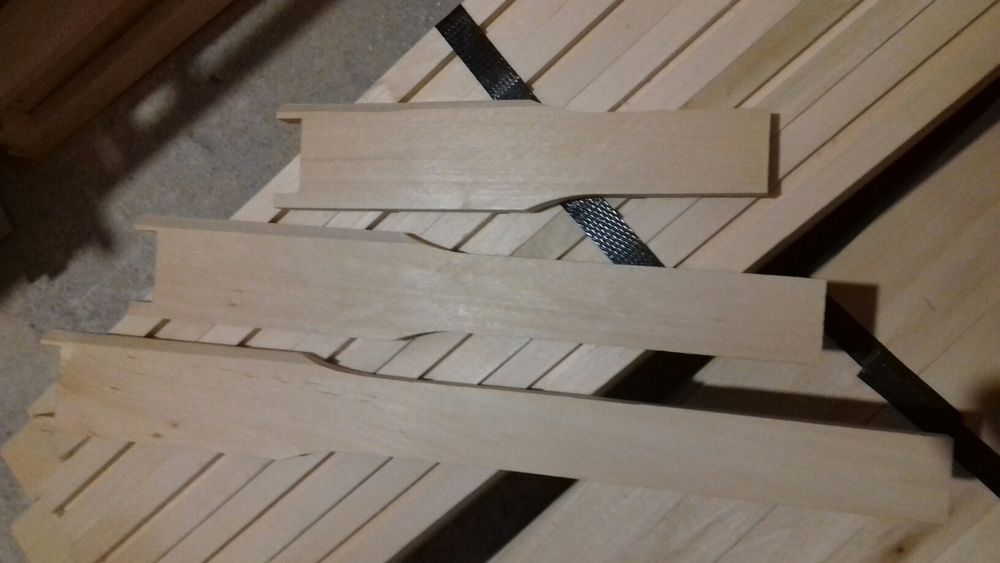 Пчелни рамки с уширител от липа ДБ сковани и обтелени