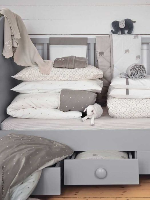 NOU! Set aşternuturi / lenjerie pătuţ bebe IKEA