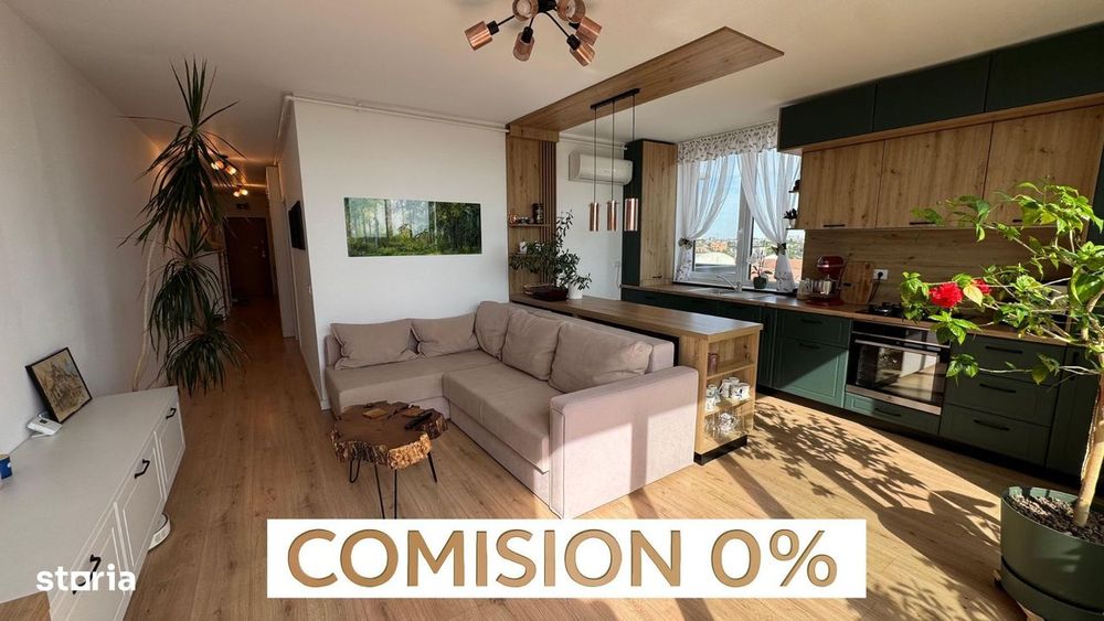 COMISION 0 | Penthouse | 3 camere | 70 mp+Terasa 56 mp | Telegrafului