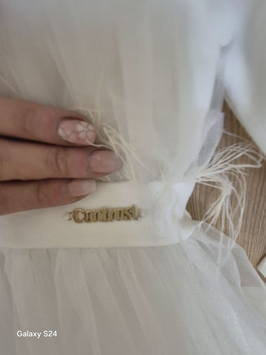 Бяла детска рокля Кръщене