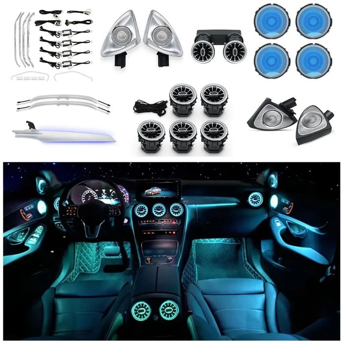 Lumini ambientale 31 in 1 dedicate Mercedes-Benz GLC X253 2014-2021