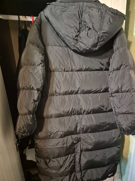 Дамско черно яке tommy jeans puffer L