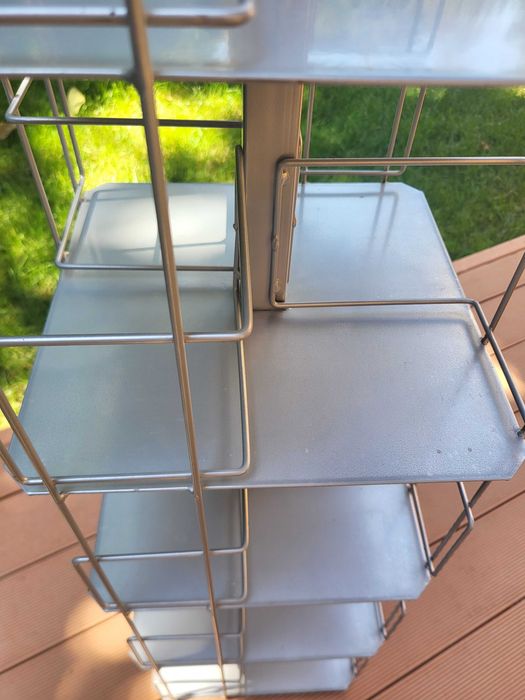 Метален стелаж за картички и книжки и други - Рафт с 5 нива