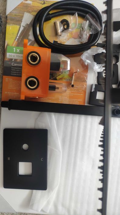 Чисто нов висококачествени душове за вграждане: Черен мат,Nicel,хром