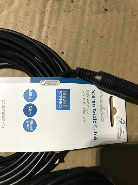 Cablu Audio Nedis Mama-Tata 6,35mm 5m Lungime