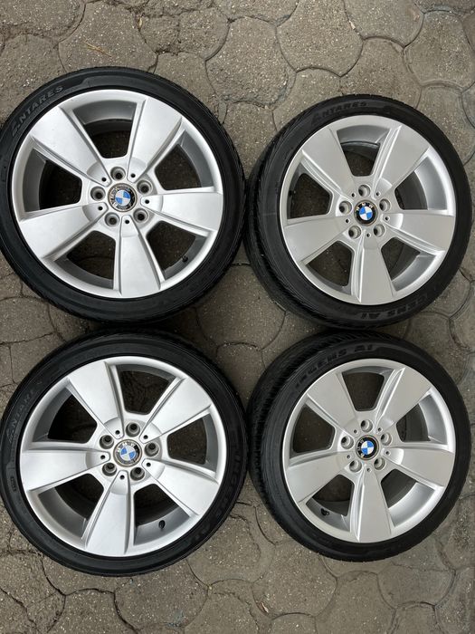 Jante aliaj 5x120mm, anvelope vara 225/40 R18, BMW E46 E90 E91 E81 E87