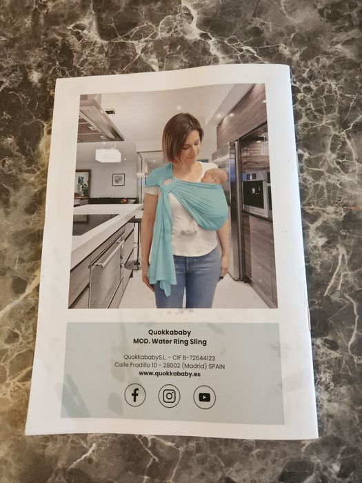 воден слинг с халки Quokka, цвят мента