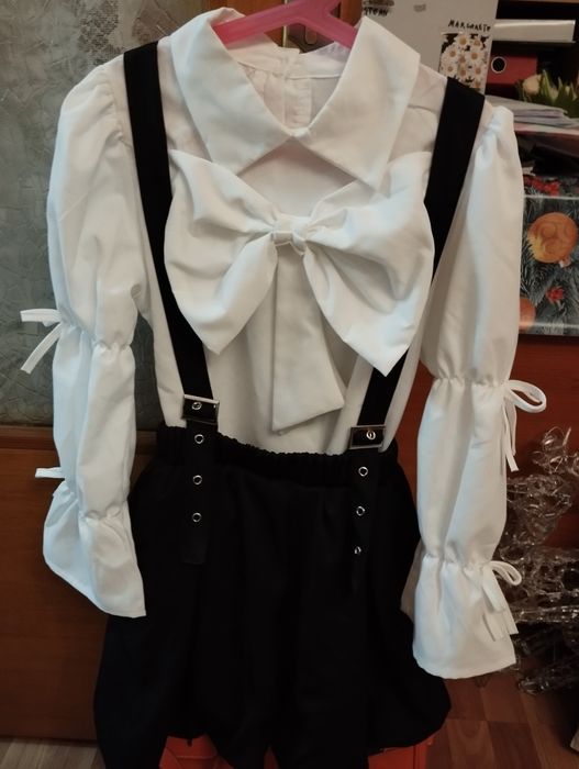 Bluză și sarafan, costum de școală fete 10/12 ani
