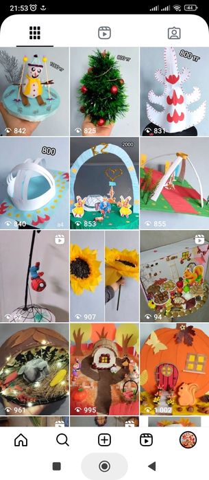 Делаю поделки в садик школу