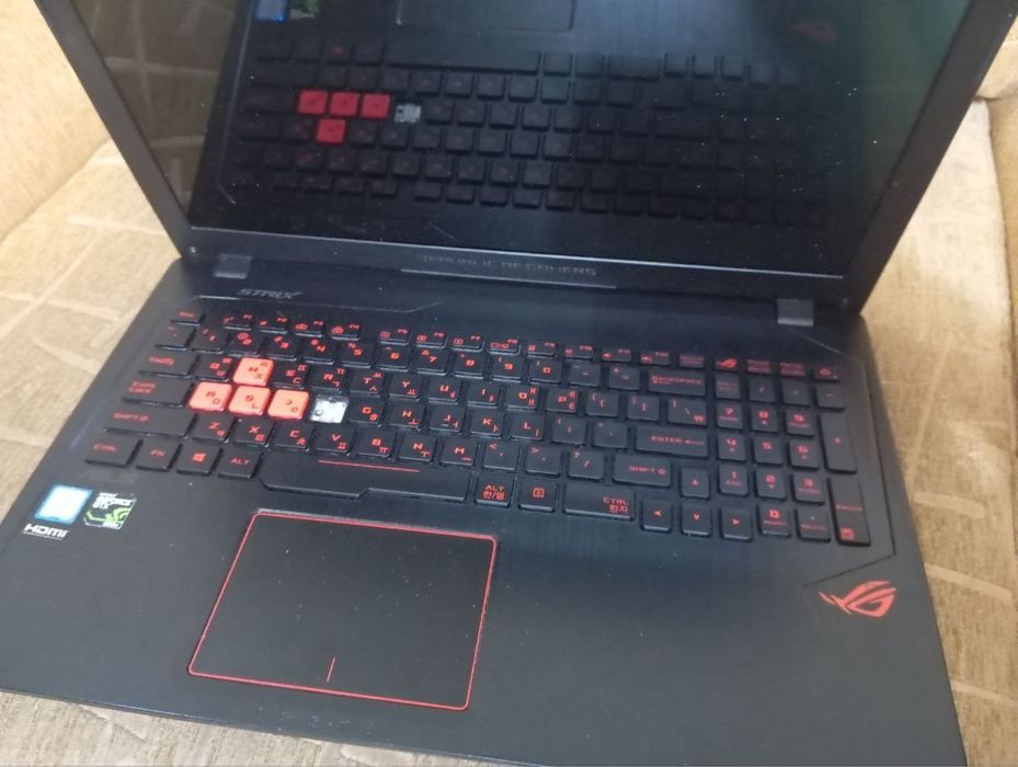 Игровой ноутбук Asus (на запчасти).