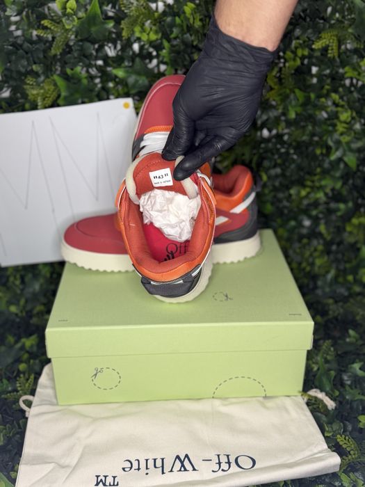 Adidasi/Sneakers Off-White SPONGE Red Black White | dustbag | MM2