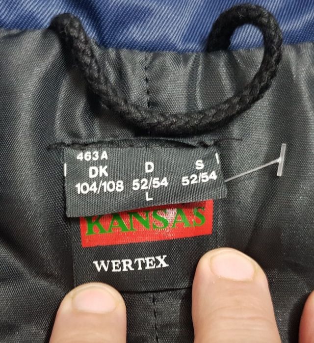 Geaca ptr muncă, salopeta groasă de iarnă KANSAS WERTEX impermeabilă L