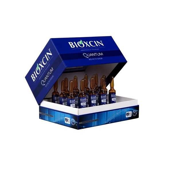 Ампули за коса с биоактивни пептиди Bioxcin Quantum при косопад 15х6мл