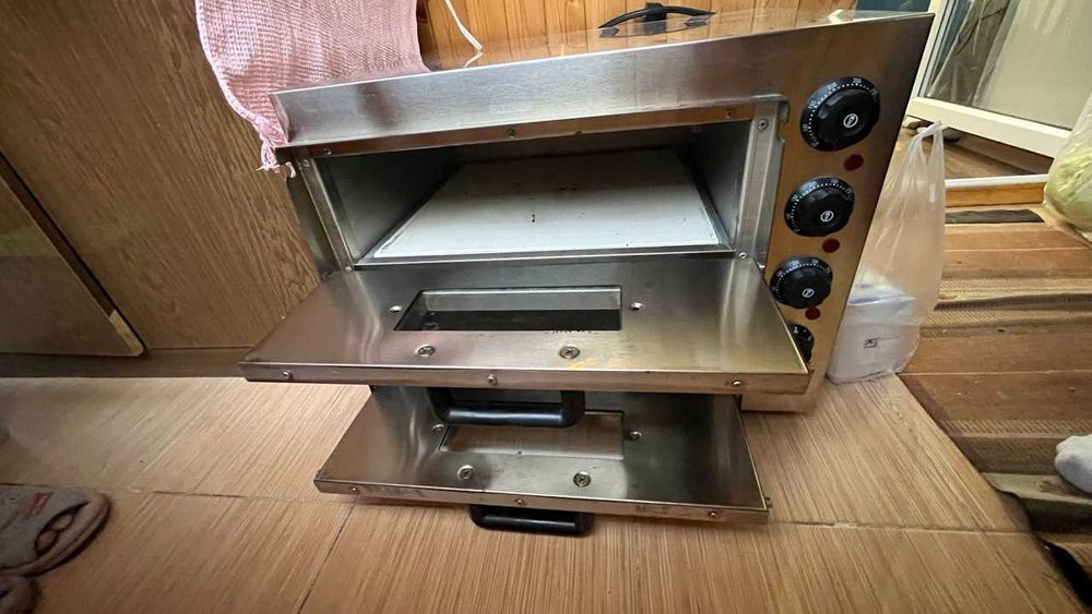 Подовая печь двукамерная