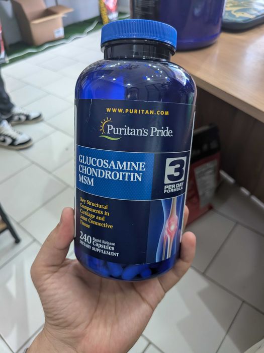 Puritan’s Pride Glucosamine Chondroitin MSM Double Strength bo'g'imga