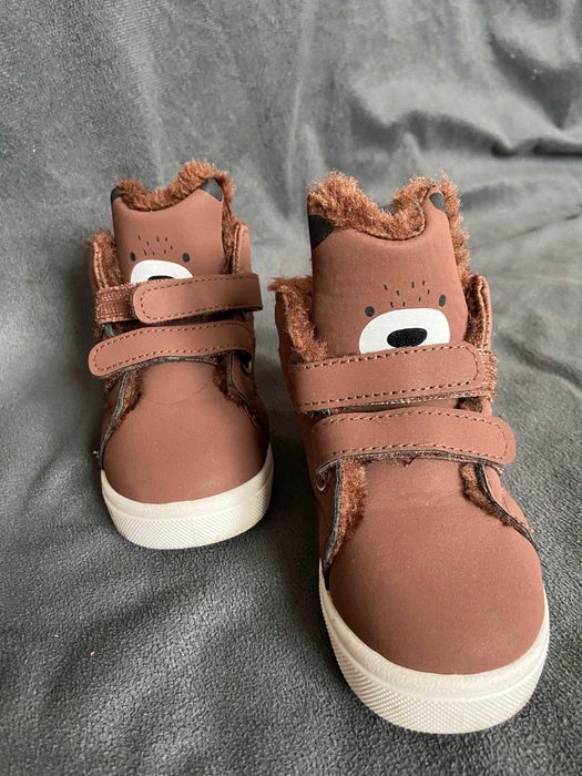 Ghetute de iarna imblanite bebe - marimea 22 - urs