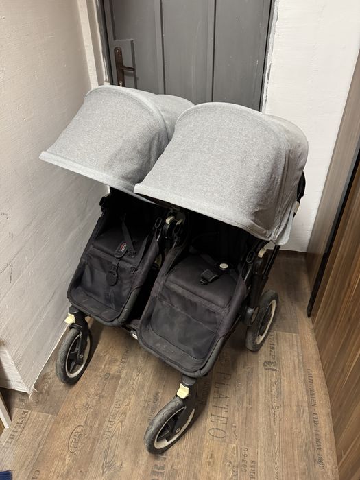 Детска количка за близнаци Bugaboo Donkey 2 + 2 зимни чувала