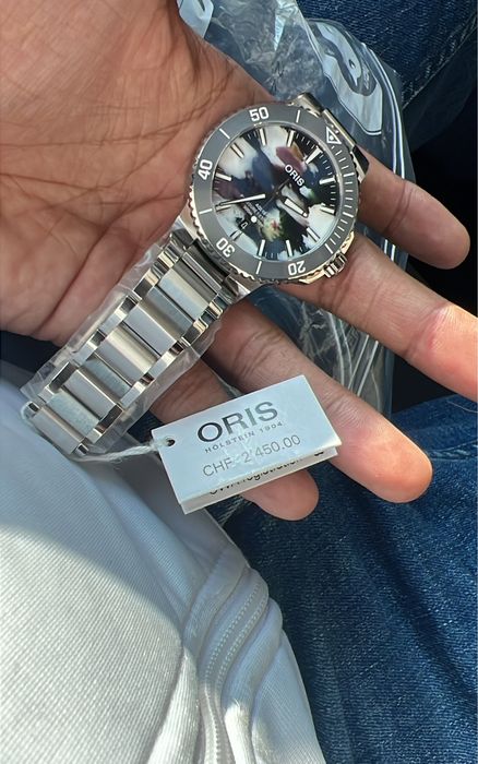 Ceas ORIS Aquis Date Upcycle nou nout,original 100% !!