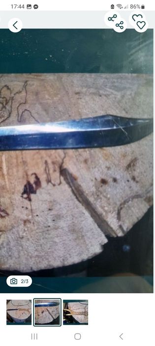 Cuțit de vânătoare  cu corn de cerb