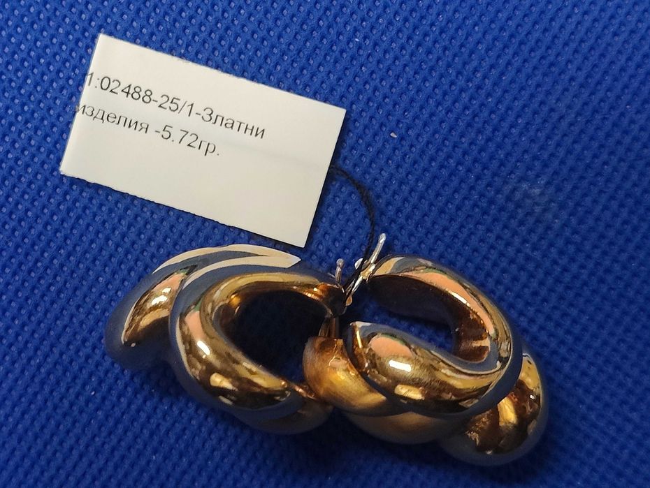 Златни дамски обеци 5,72гр-14к