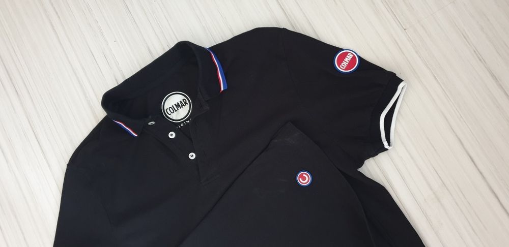 COLMAR Pique Cotton Slim Fit Stretch Mens Size M ОРИГИНАЛНА Тениска!