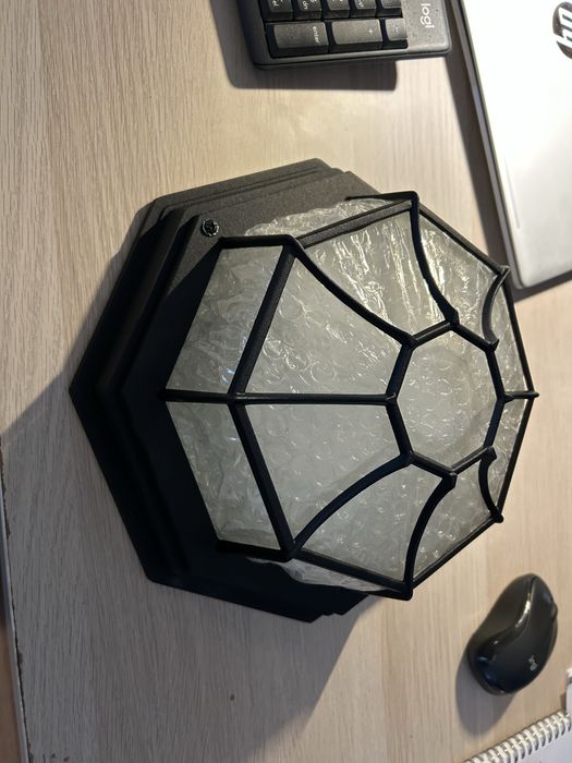 Plafoniera exterior Milano, 1 x E27, IP 43, negru, 26 x 26 cm