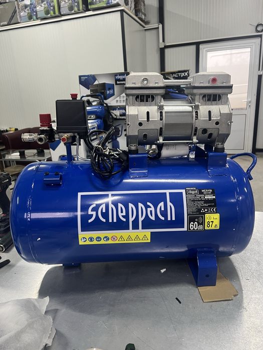 Безшумни и Безмаслени компресори Scheppach HC51Si  HC25Si  HC08Si