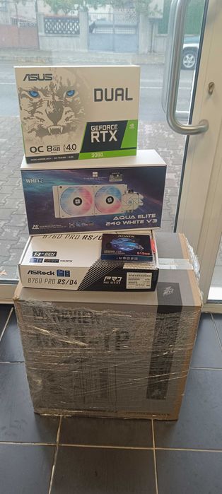 Геймърски Компютър - Gaming PC | i5-12400F + RTX 3060 8GB | WHITE RGB | 6 месеца гаранция