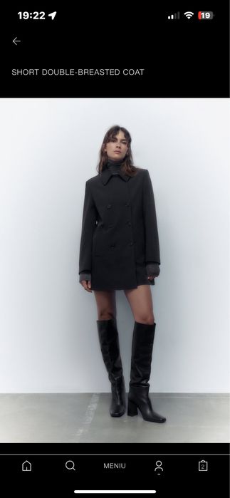 Pardesiu / trench scurt Zara nou