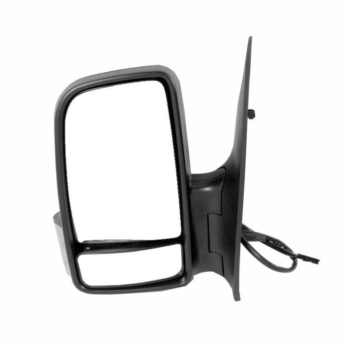 Oglinda exterioara Mercedes Sprinter 209-524 (W906) 07.2006-2017, VW Crafter (2E) 12.2005-04.2017, stanga/dreapta, Crom, electrica, Cu incalzire, carcasa neagra, Convex, 5065515E cu semnalizare, 6 pini, cu