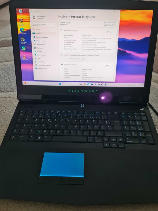Laptop Alienware i7 -8750H gaming