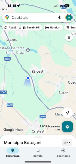 Teren Zaicesti pădure