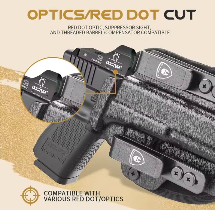 Кобур за Glock 19,19X Gen 3-5,G23/32 Gen 3-4 G44/45