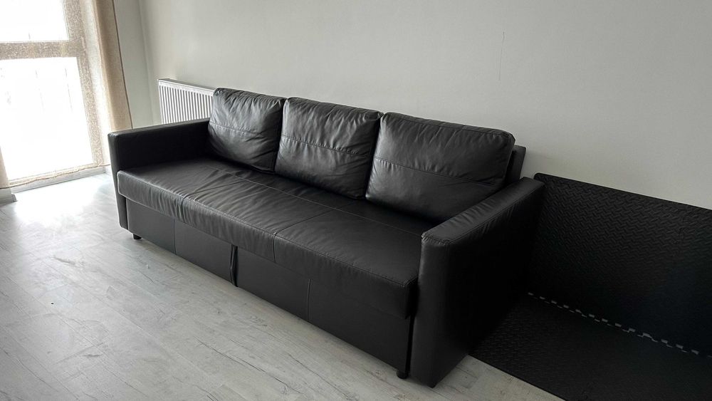 Canapea extensibilă 3locuri, Bomstad negru IKEA FRIHETEN