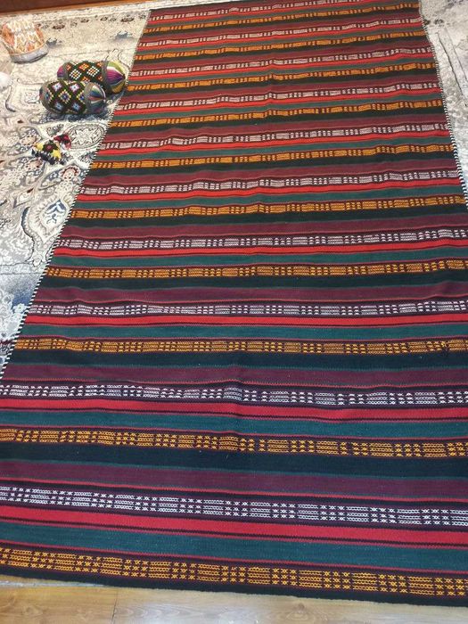 Сурханский нац-ный ковер из хлопка, ручная работа, 3,30х1,70 м, гилам