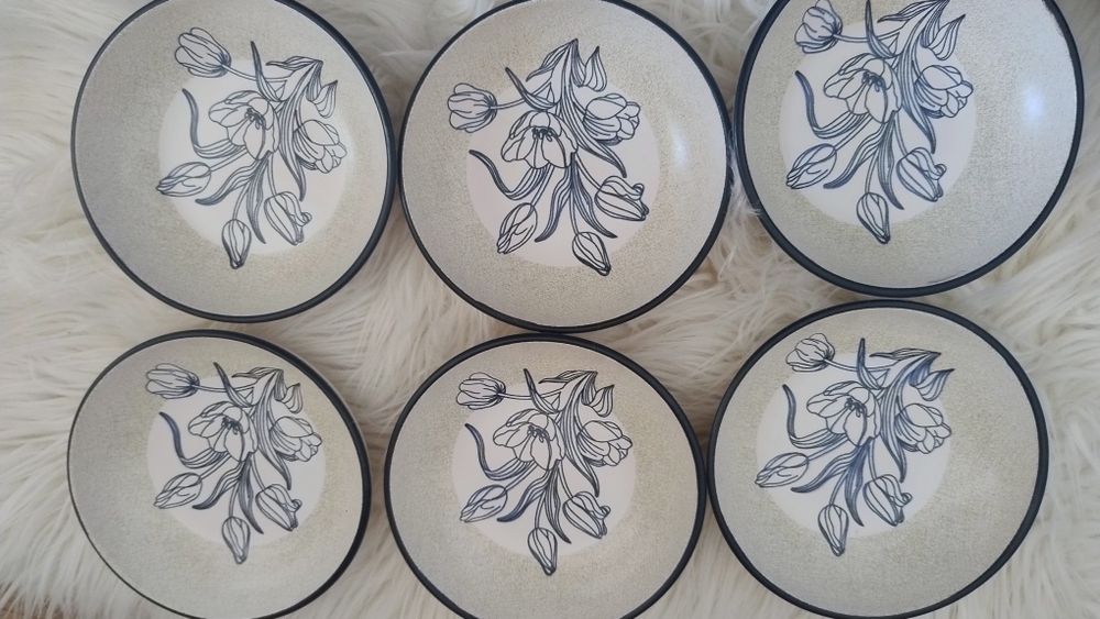 Чинии 23см 6 броя, Купички 6 бр