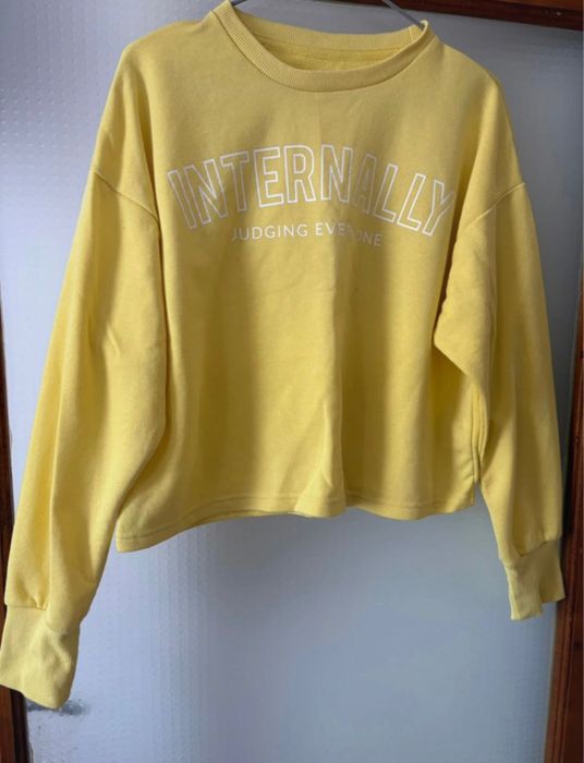 Bluza galbena cu print