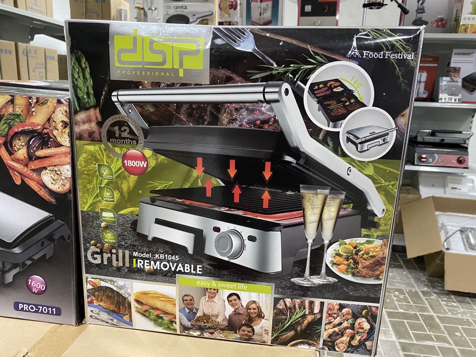 Контактный гриль, тостер 1800W