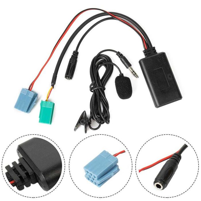 Adaptor bluetooth Renault Megane/Laguna auxiliar,microfon inclus.