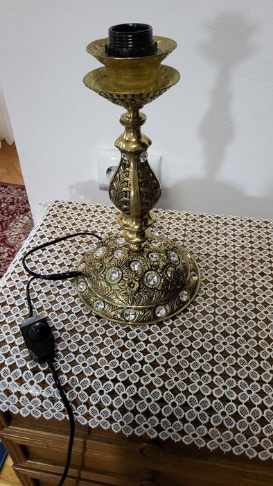 Veioza lampadar bronz noptiera 2 bucati