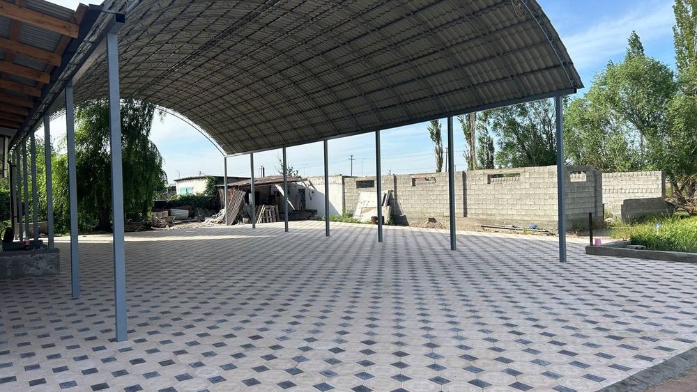 Укладываем брусчатку