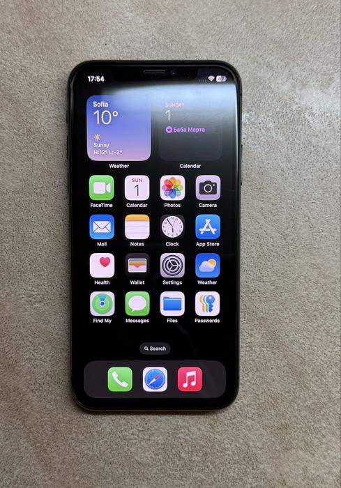 iPhone Xs 64 GB, черен