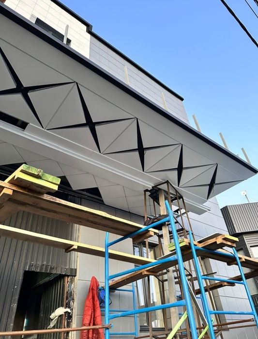 Алюкобонд Туникафон Сайдниг Линеарные панели Черепица Профнастил Навес