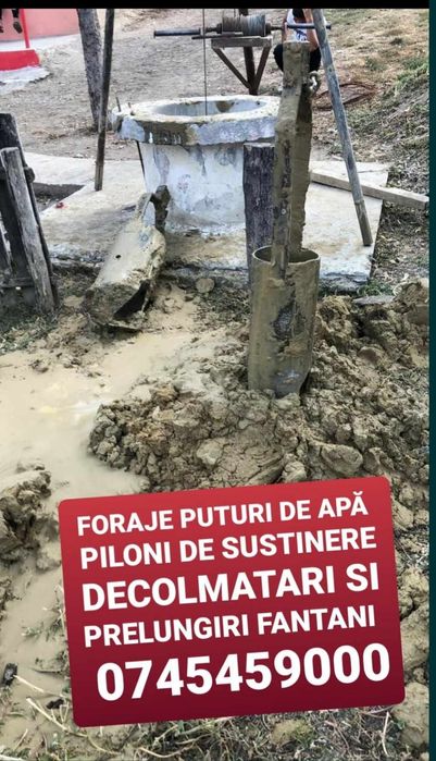 Foraje puțuri de apa
