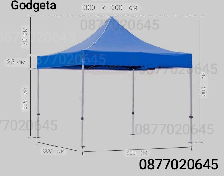 Чисто нови ПРОМО! Нови шатри 3 размера 3х3 3х4.5 3х6