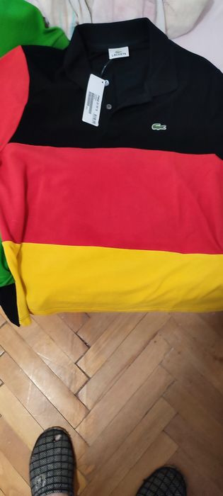 Спортни тениски Lacoste,оригинални,чисто нови,знаме Бразилия,знаме Гер