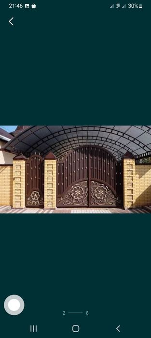 Навес,ворота,двери,ограждение,решетки,перилы,покраска,лестницы,аркы и.